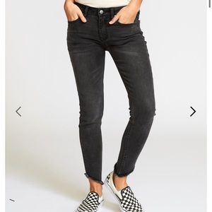 RCVA cropped black jeans